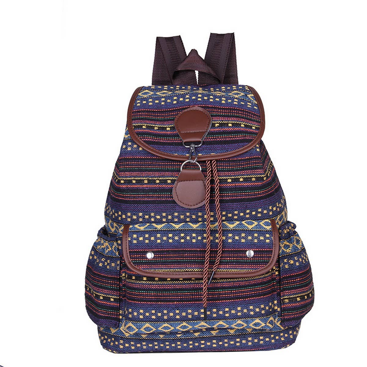 BOHO VINTAGE BACK-TO-SCHOOL CANVAS BACKPACK_CWAB2214