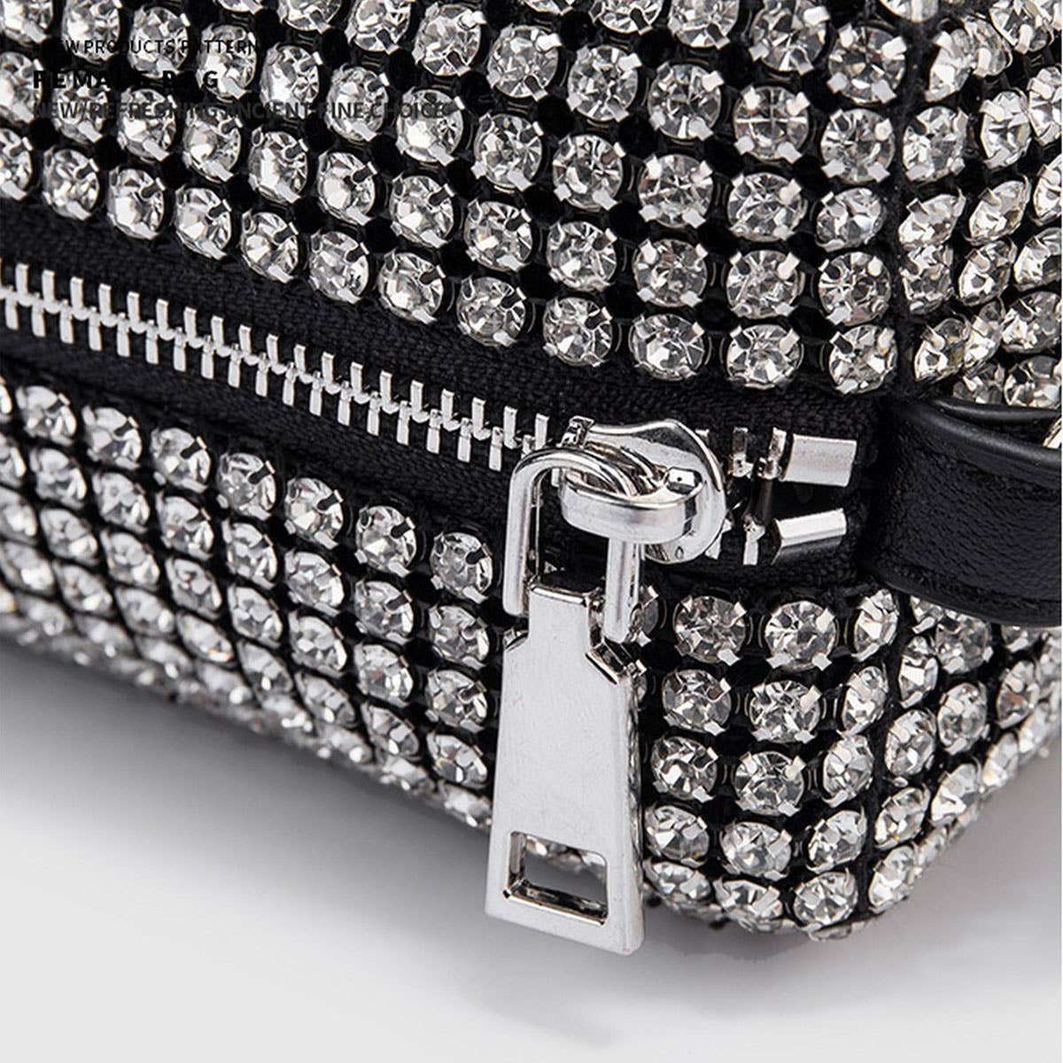 NEW SPARKLING RHINESTONE EVENING TOP HANDBAG_CWAB3599