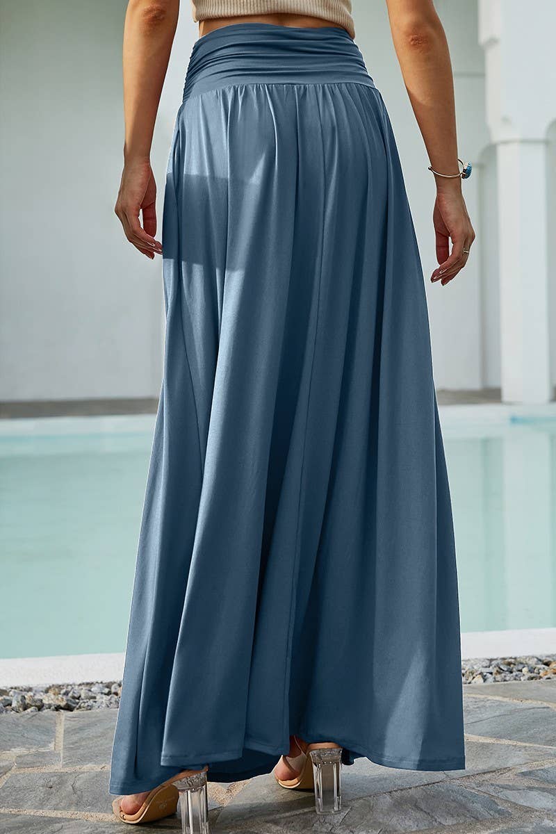 CWBLS116_CASUAL LONG LENGTH MAXI STYLE WAIST LIGHT SKIRT