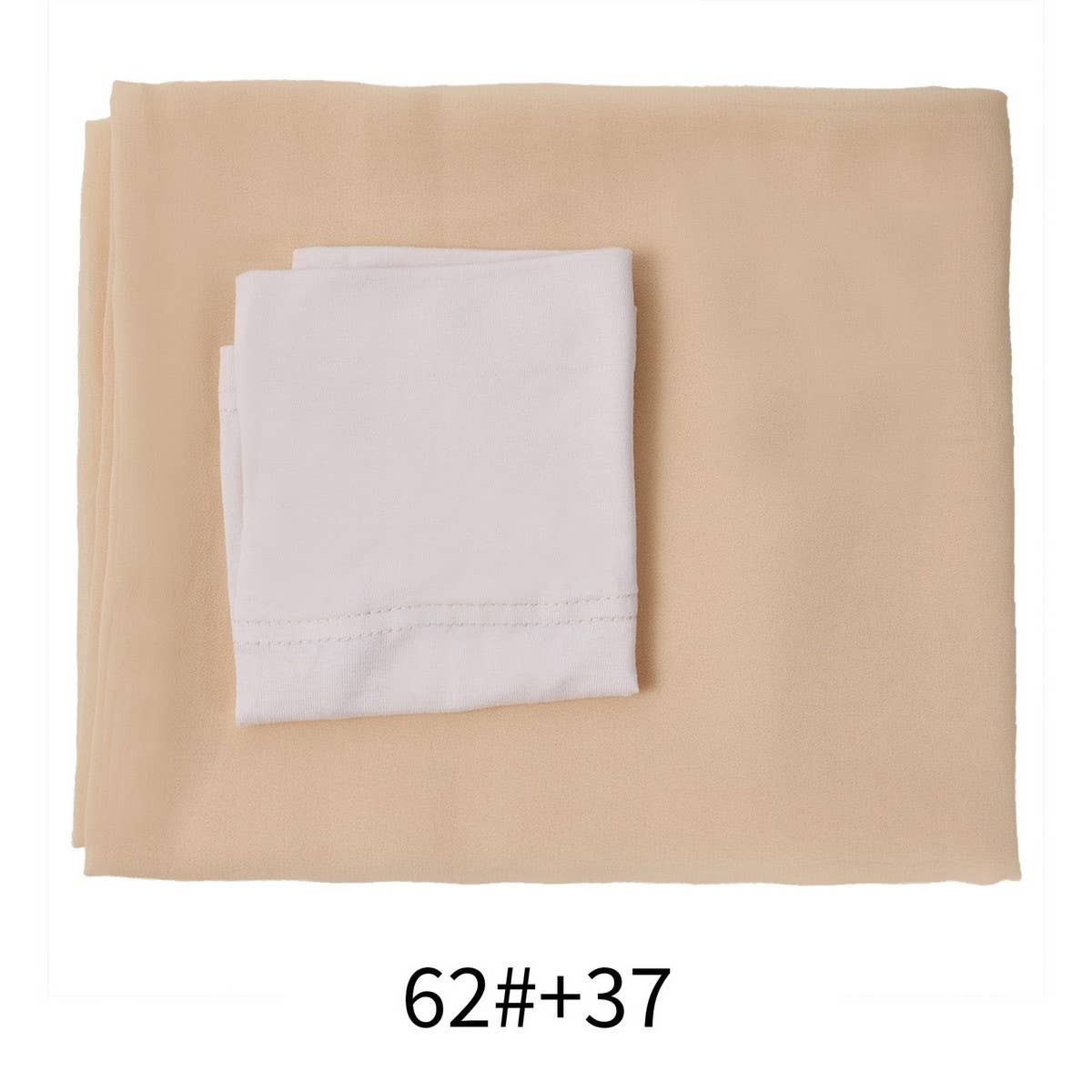 TWO-PIECE CHIFFON SHAWL AND HEADSCARF