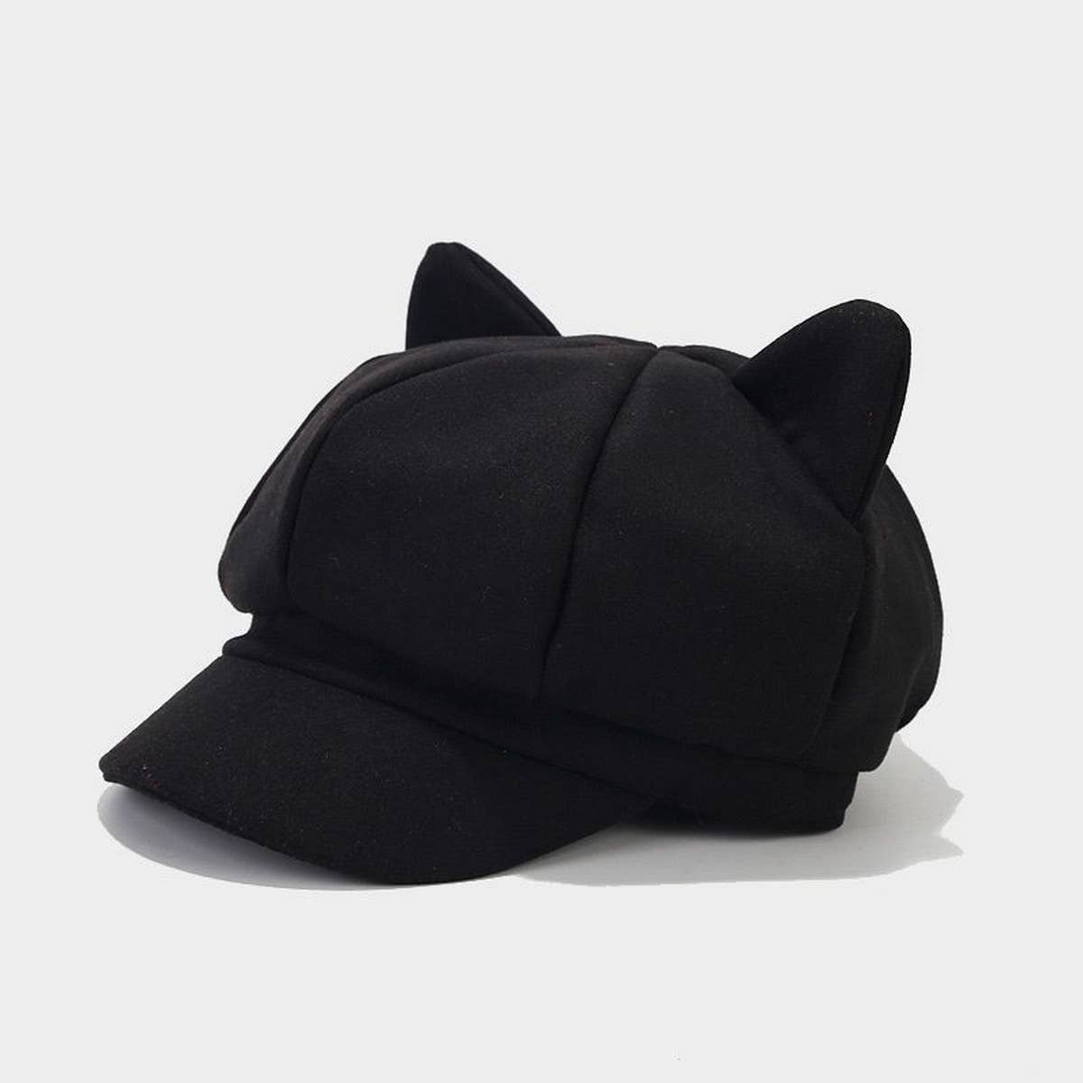 CWAH3162_RETRO CUTE CAT EAR BERET
