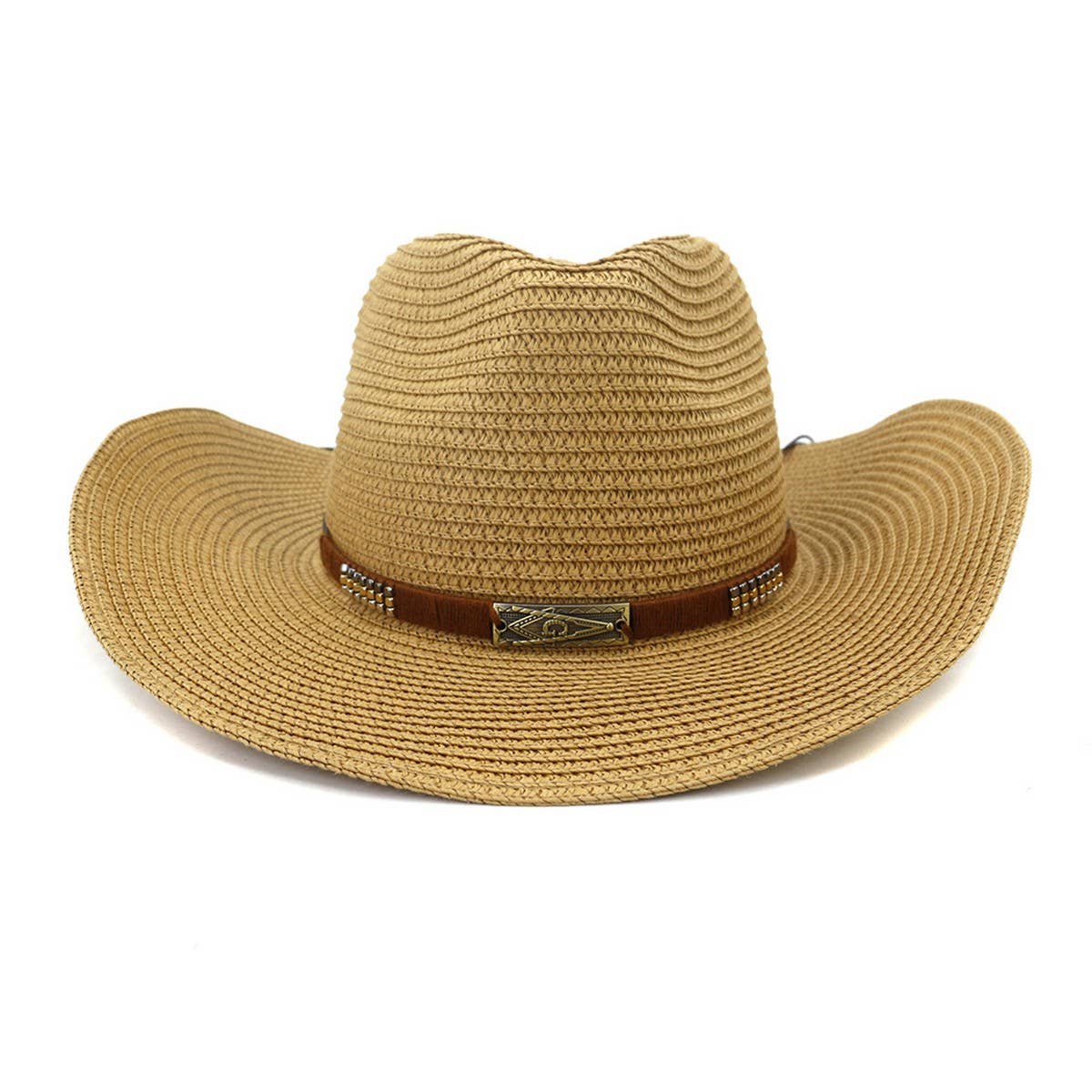 SEASIDE BEACH SUN PROTECTION DENIM STRAW HAT_CWAH1256