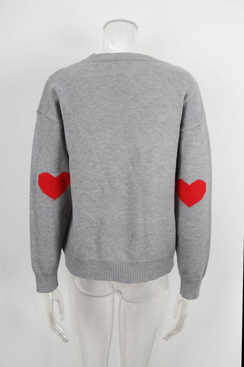 Fashion individual love jacquard knit sweater
