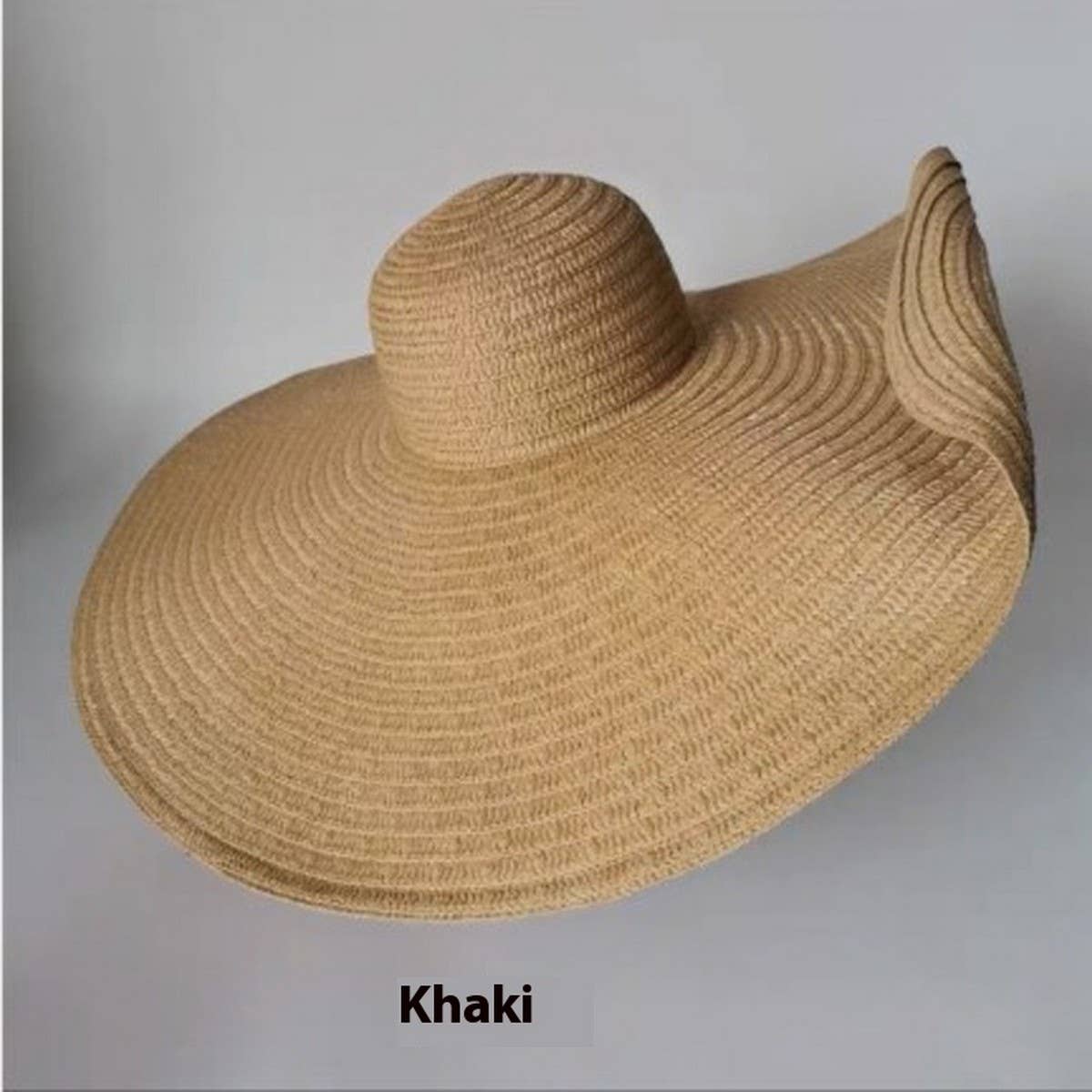Summer oversized brim straw hat for women_CWAH3399