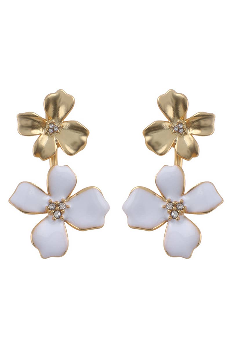 FLOWER DESIGN EARRINGS