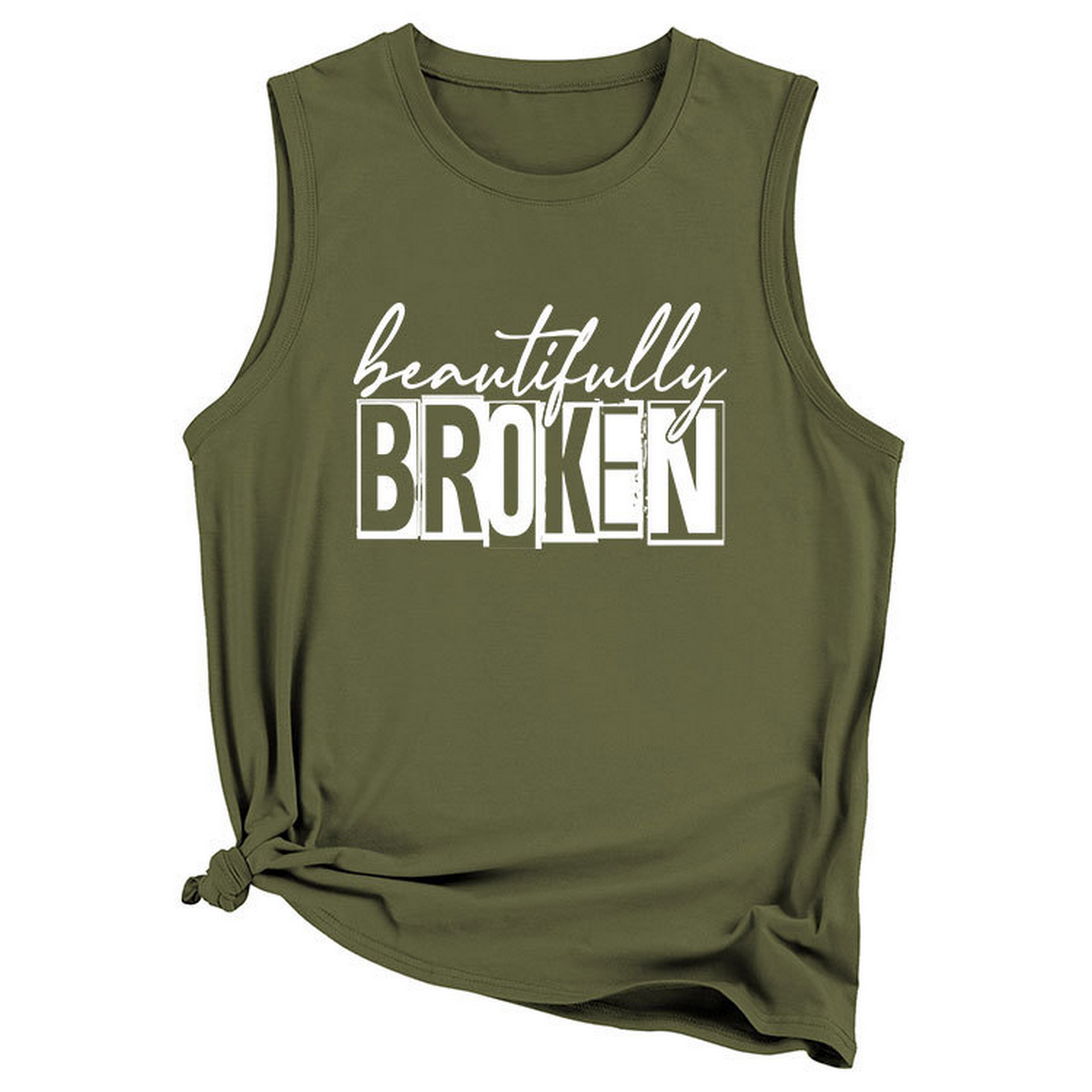 Women??¢s Casual Plus Size Tank Top, Loose Fit_CWTTSL0422