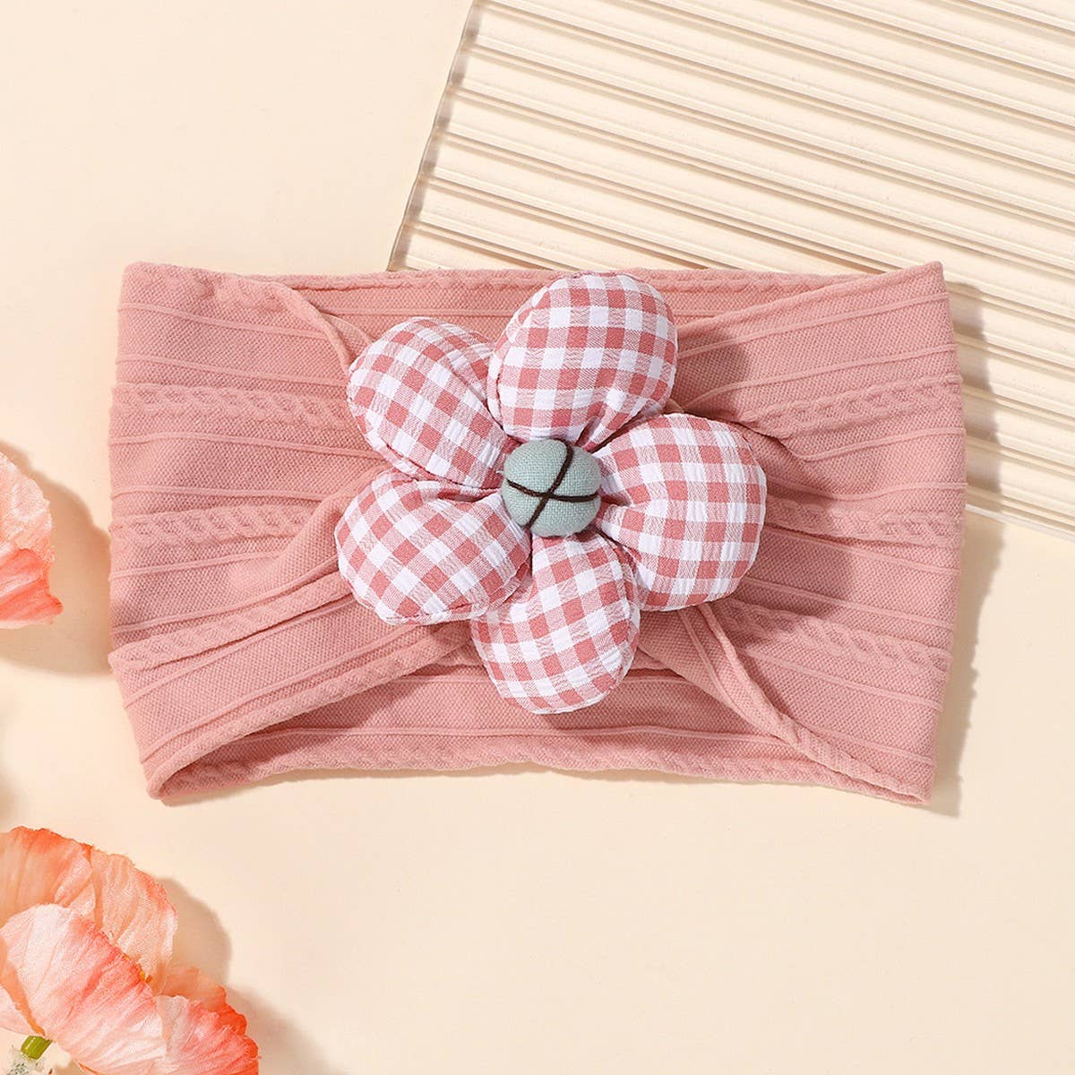Soft Baby Headband with Flower ??Nylon Stretch_CWAHA6721
