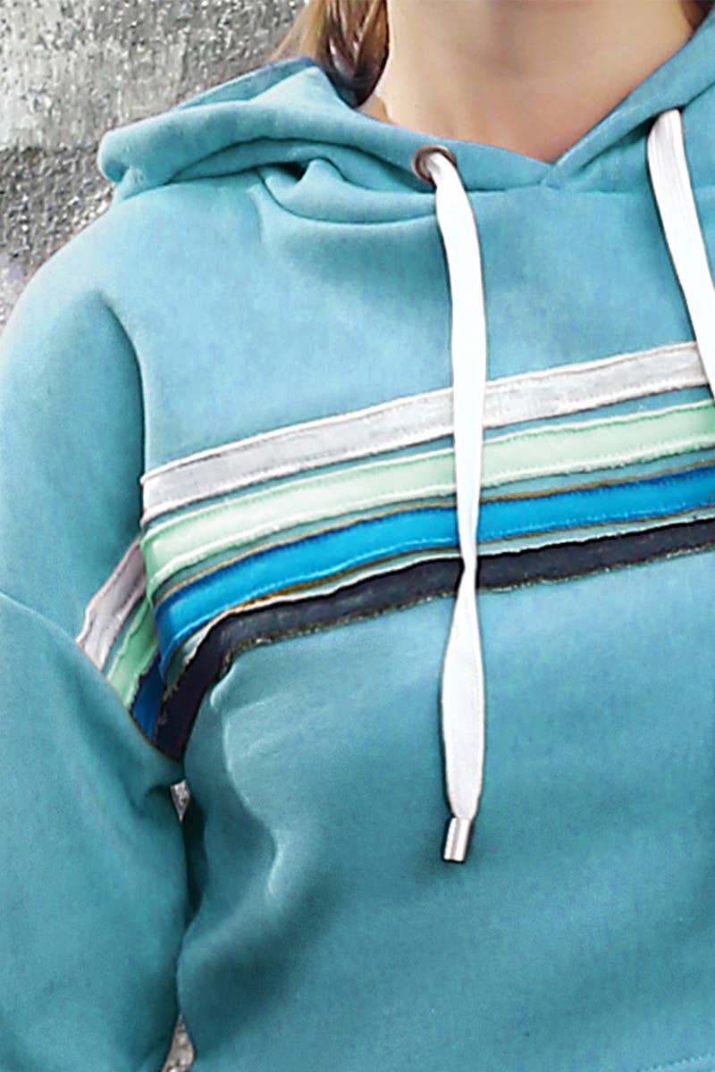 CWOHOL426_Lightweight Pullover Hoodie Cropped Sweatshirt