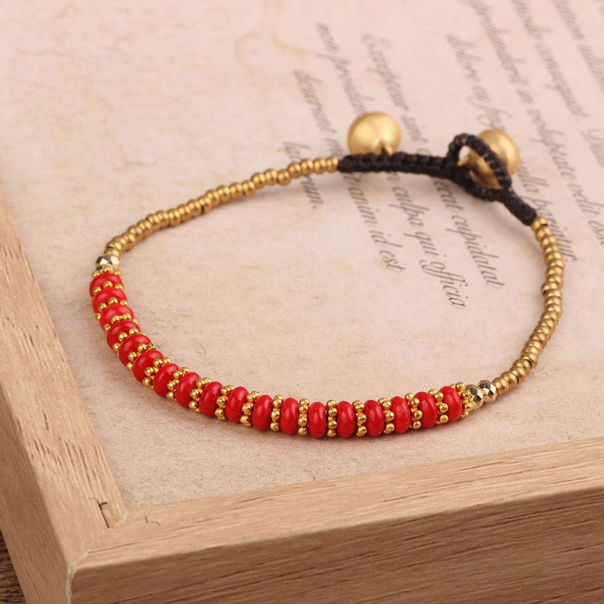 HANDMADE VINTAGE SIMPLE BEADED BRAIDED BRACELET