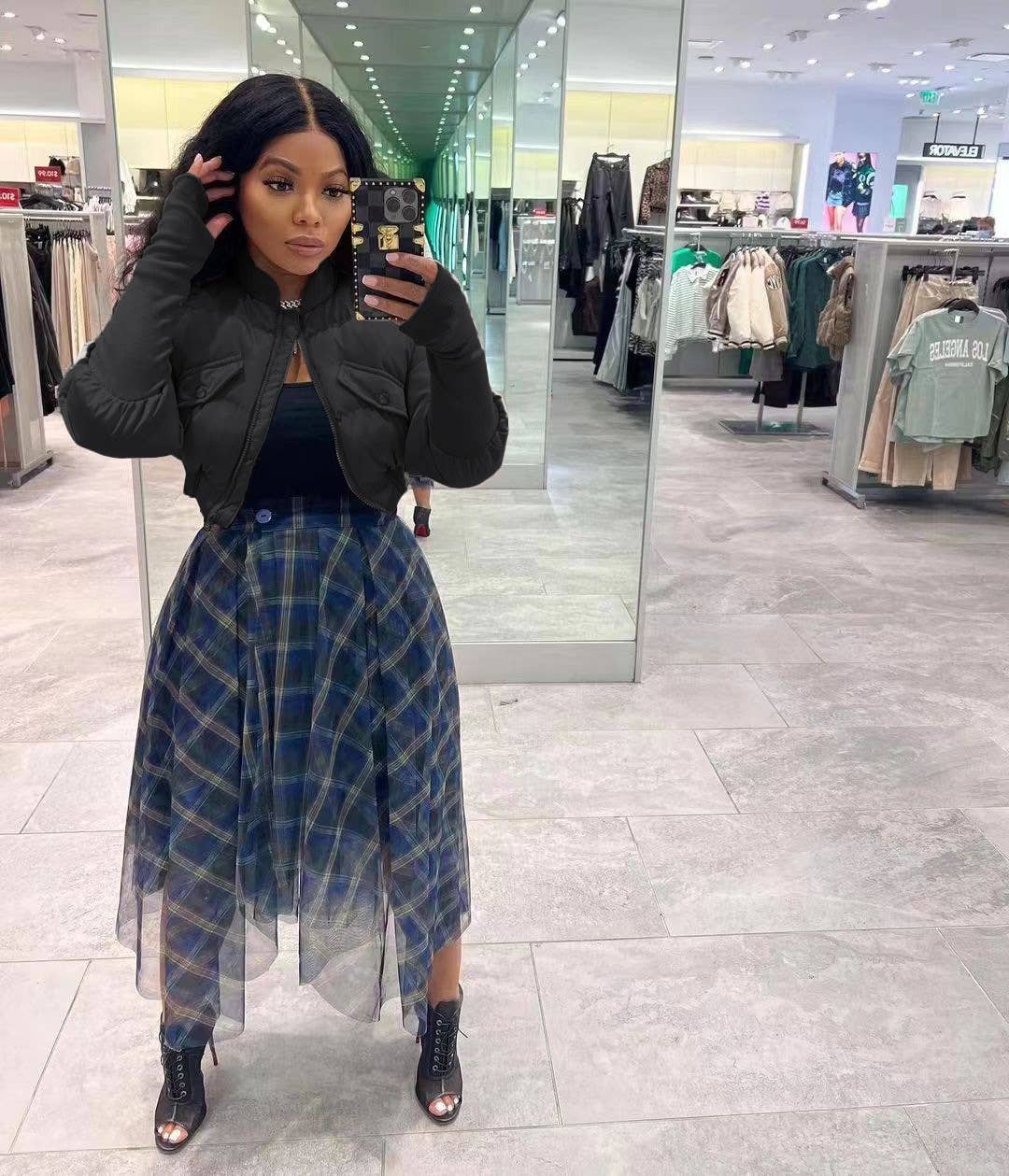 STANDING COLLAR SHORT JACKET WARM BREAD JACKET