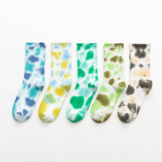 SIMPLE TIE-DYED SKATEBOARD SOCKS_CWMS0269