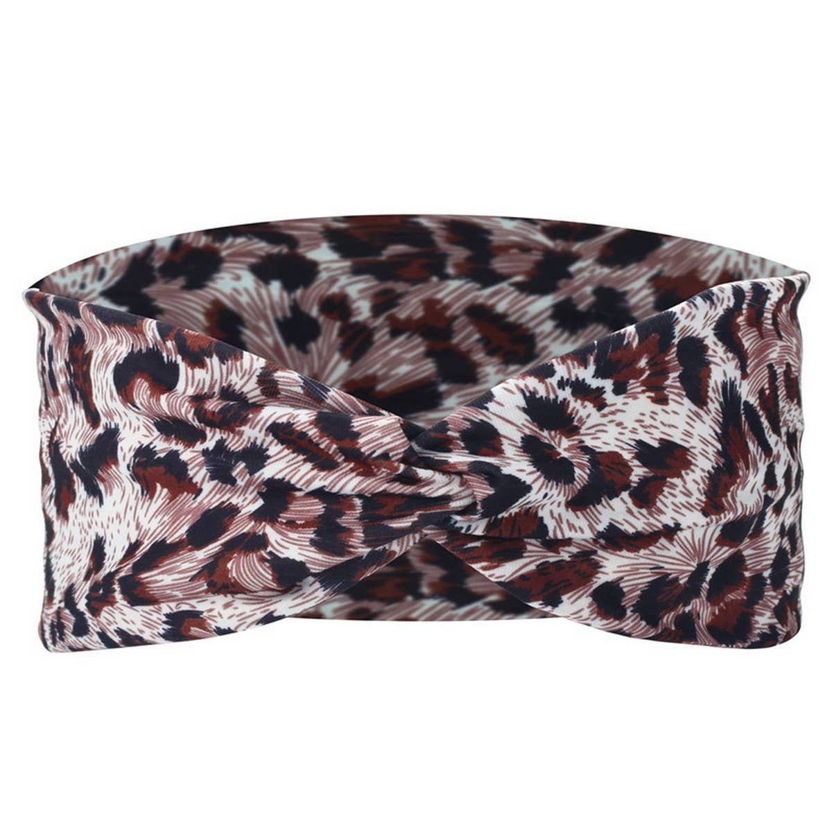 CWAHA6424_LEOPARD PRINT SPORTS YOGA HEADBAND FOR WOMEN