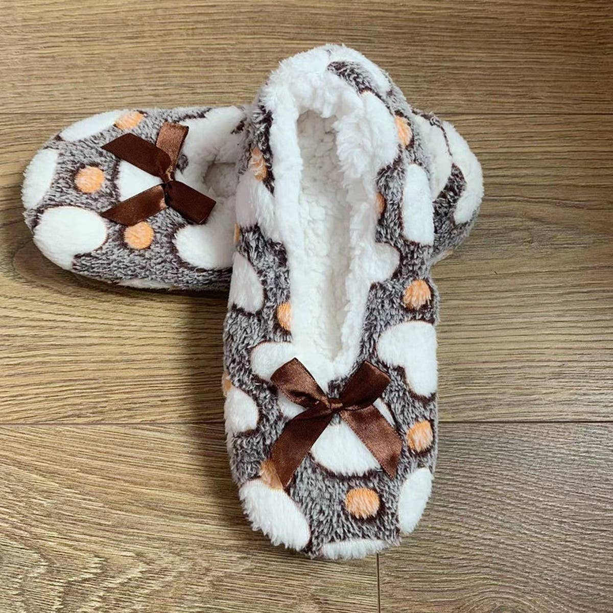 WOMEN'S  SOCKS HOME FLEECE FLOOR SOCK SLIPPERS