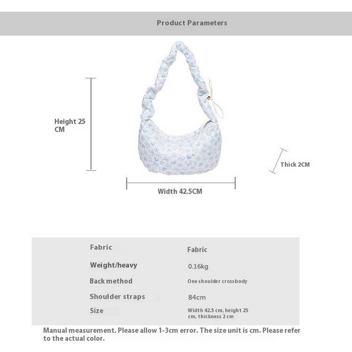 Puffy Cloud Bag Large Floral Shoulder Tote_CUAB00498