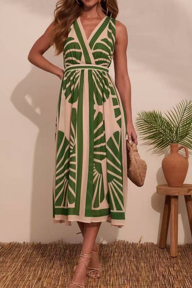 CWDMD5852_BOHO FLORAL V-NECK SLEEVELESS MAXI DRESS