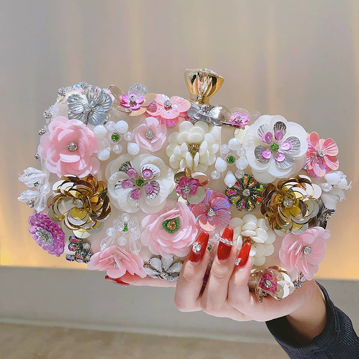 2024 HOT SALE FLOWER BEAD EMBROIDERED CLUTCH_CWAB2500