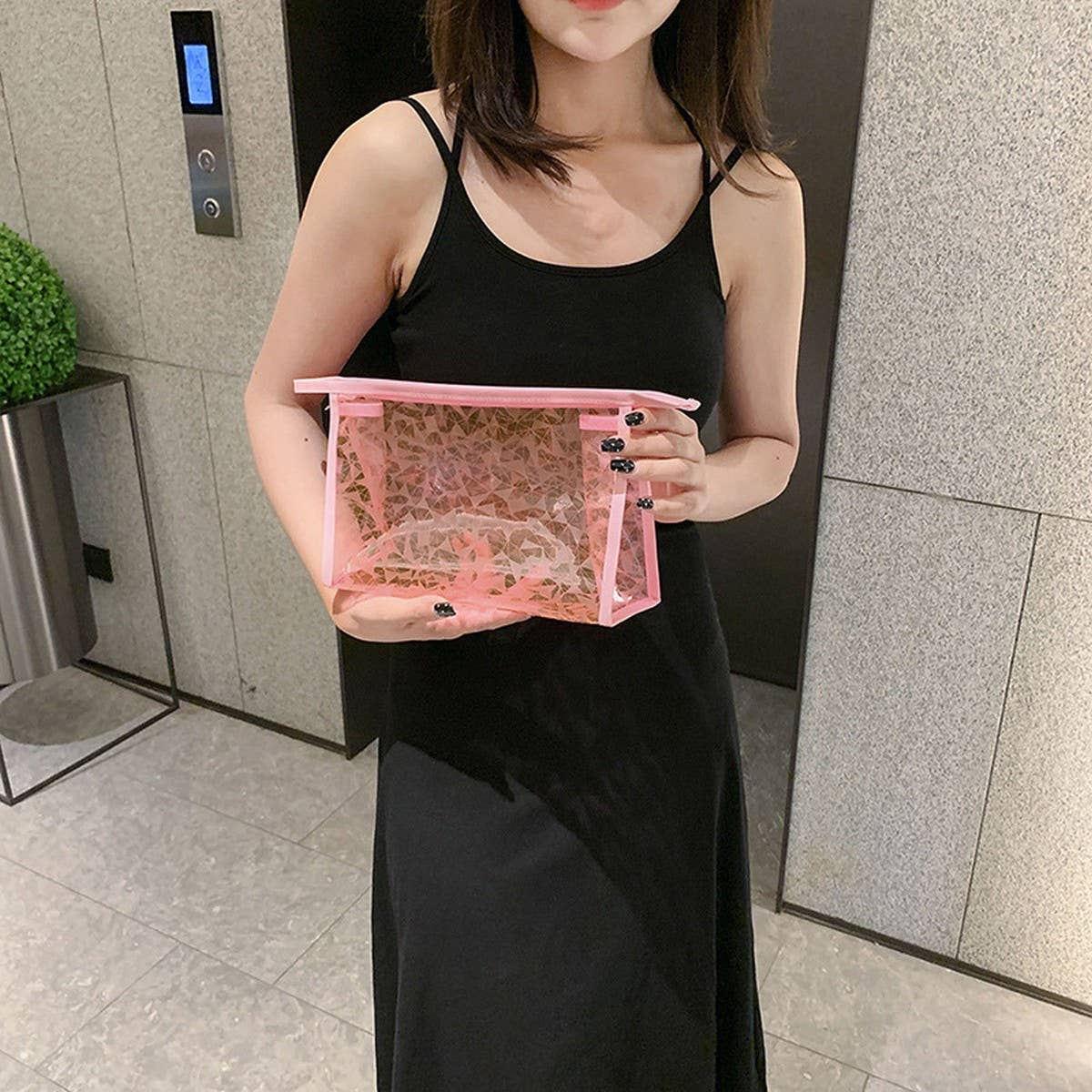 NEW PVC TRANSPARENT PORTABLE COSMETIC BAG_CWAB4443