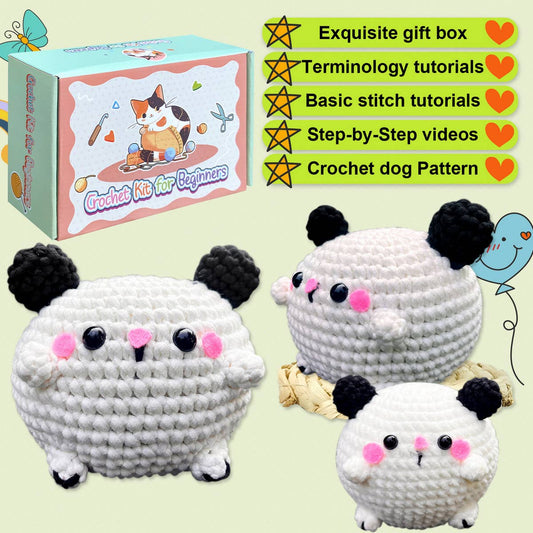 CUTE PUPPY DOLL CROCHET MATERIAL KIT