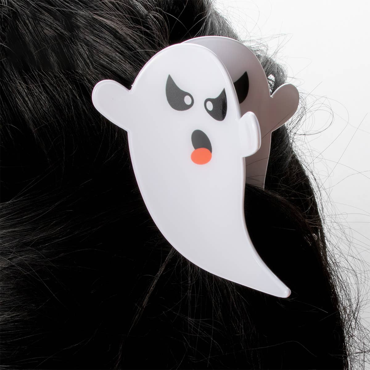 Halloween Ghost Hair Claw, Back Bun Spooky Clip_CWAHA1456