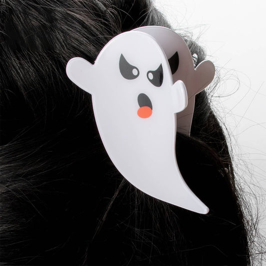 Halloween Ghost Hair Claw, Back Bun Spooky Clip_CWAHA1456