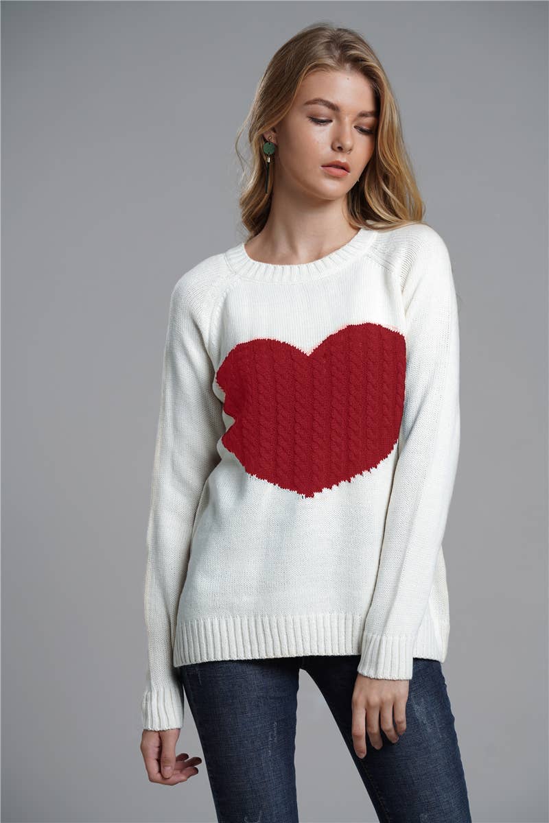 Valentine's Day turtleneck love sweater
