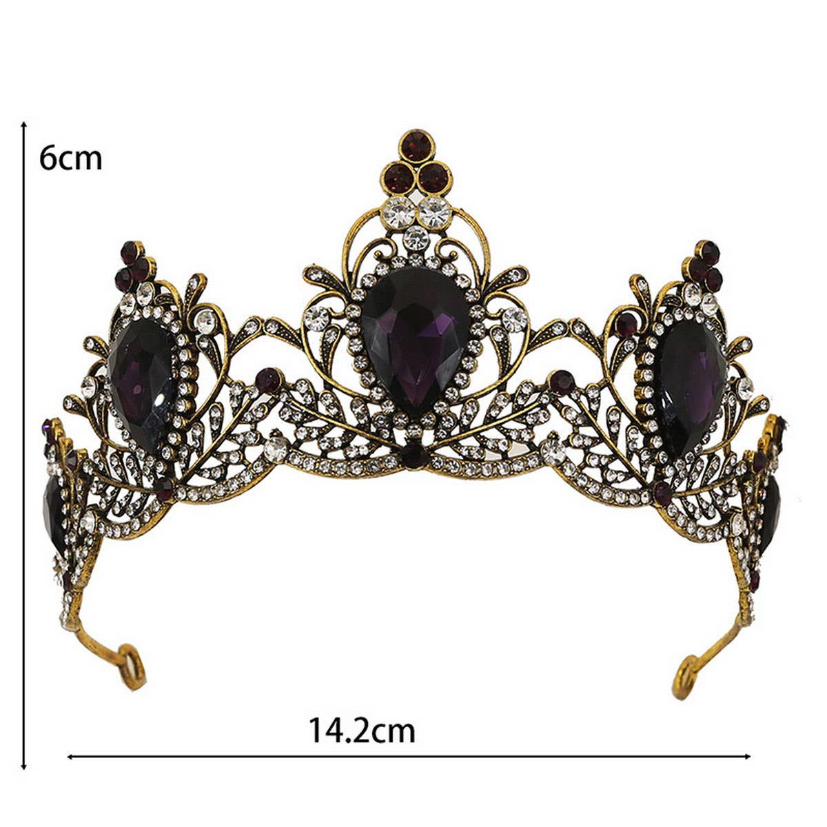BRIDAL JEWELRY CROWN WEDDING CRYSTAL TIARAS_CWMM2022
