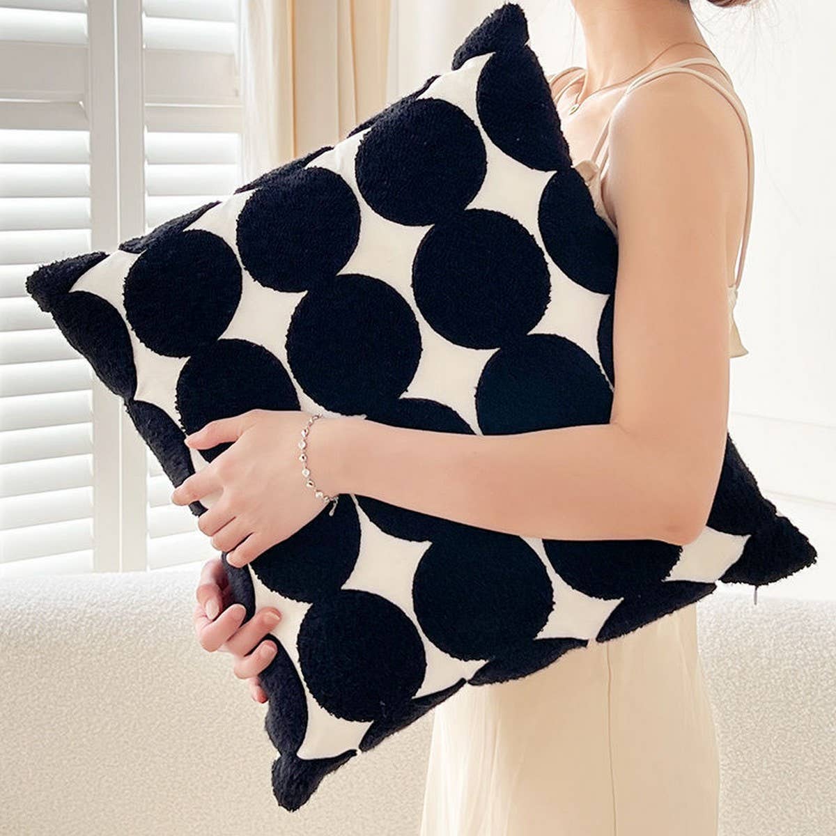 Tiger Zebra Embroidered Sofa Bed Pillow Cover