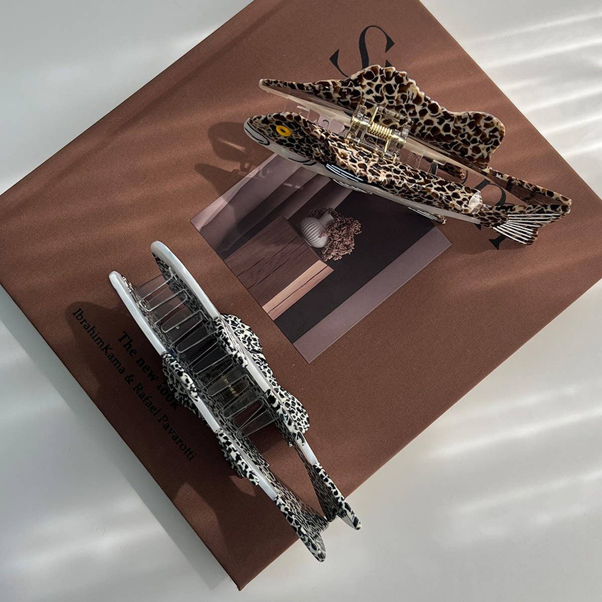 Grouper Fish Hair Claw, Ocean Style Acetate Clip