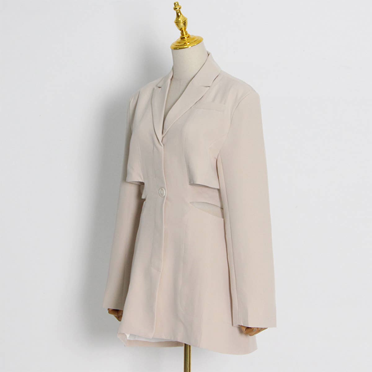 Fashionable Hollow Waist Blazer for Women