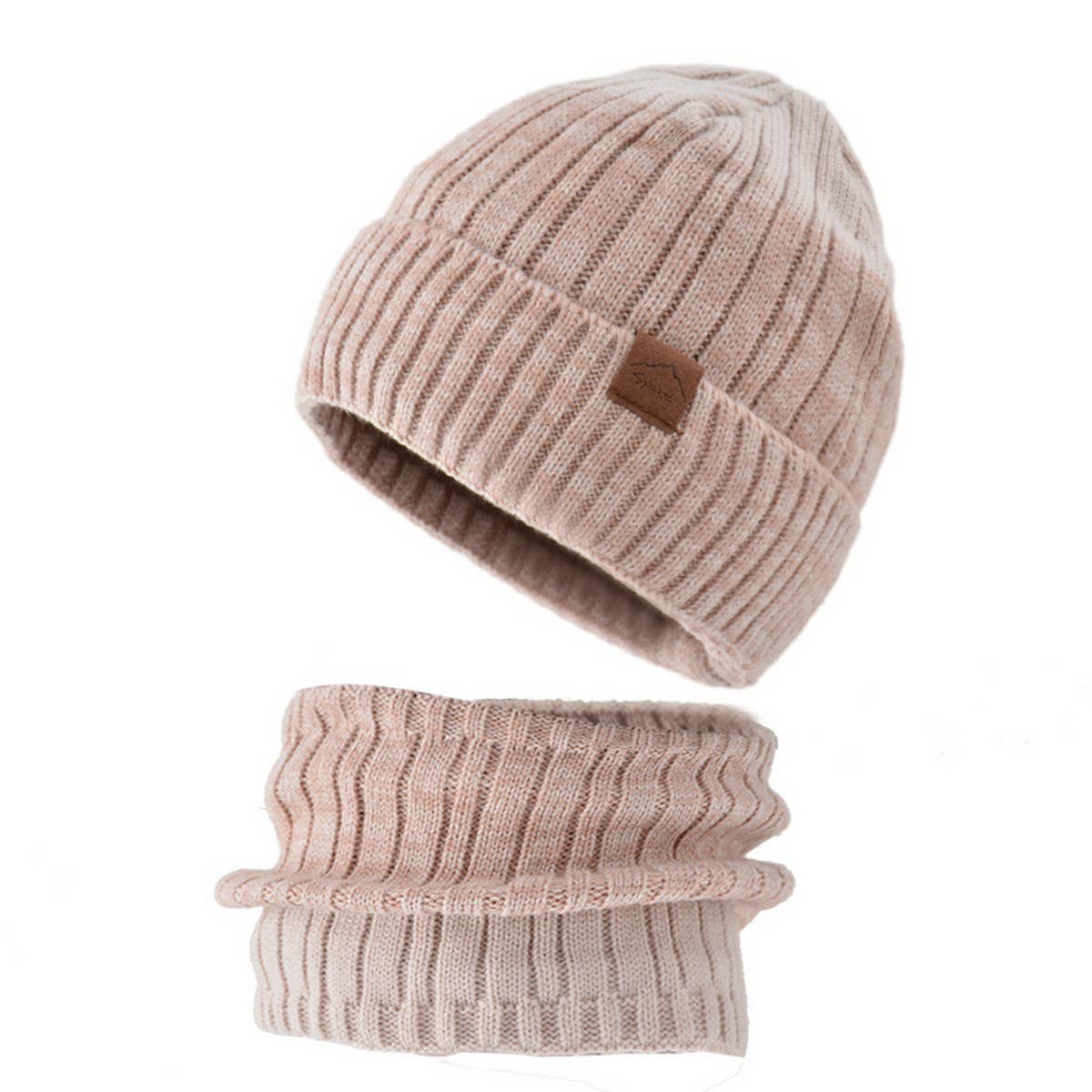 THICKENED FLEECE WARM HAT AND SCARF SET