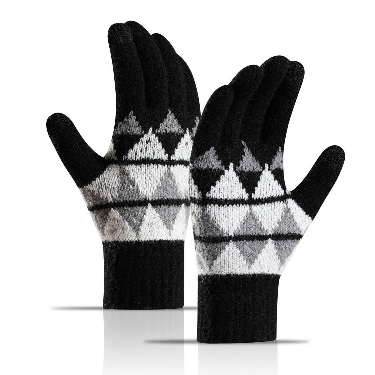 TOUCH SCREEN THICKENED WARM KNITTED GLOVES_CWAG0024