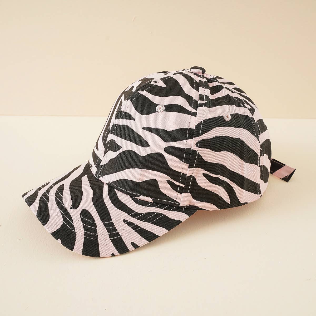 Zebra Print Baseball Hat  - Summer Sun Hat CWAH1401