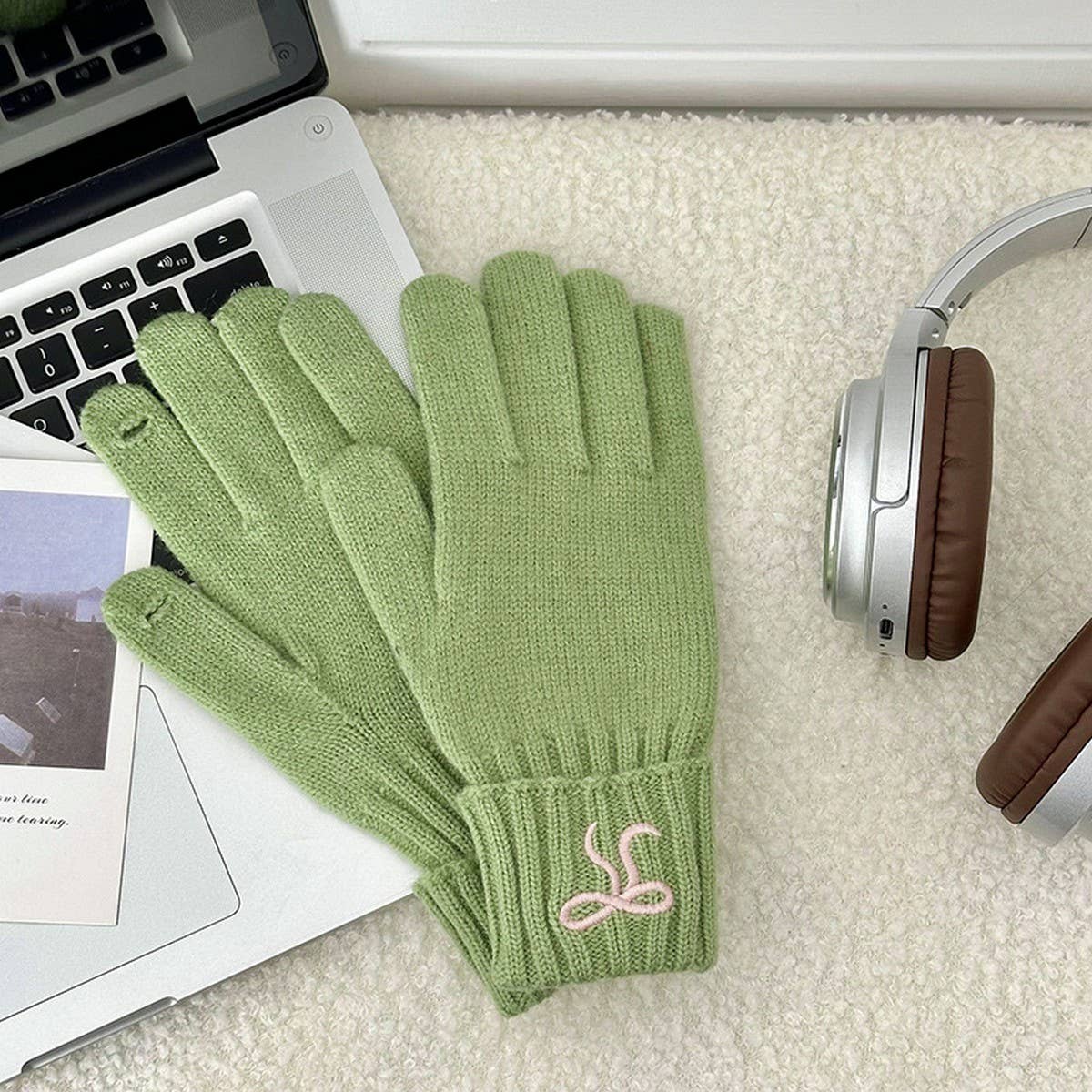 2024 NEW BOW EMBROIDERY KNITTED GLOVES_CWAG0140