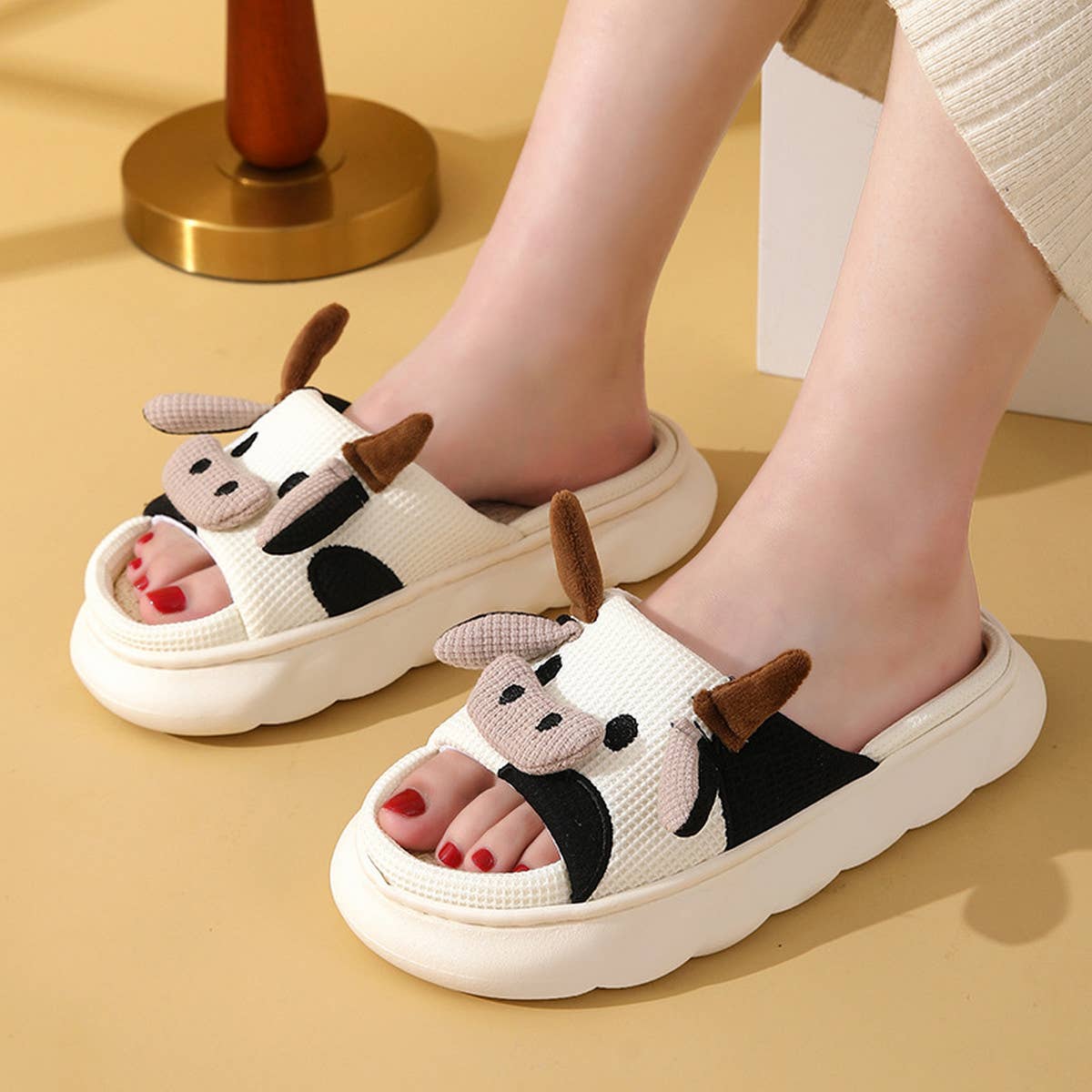 HOME CUTE CARTOON NON-SLIP SLIPPERS