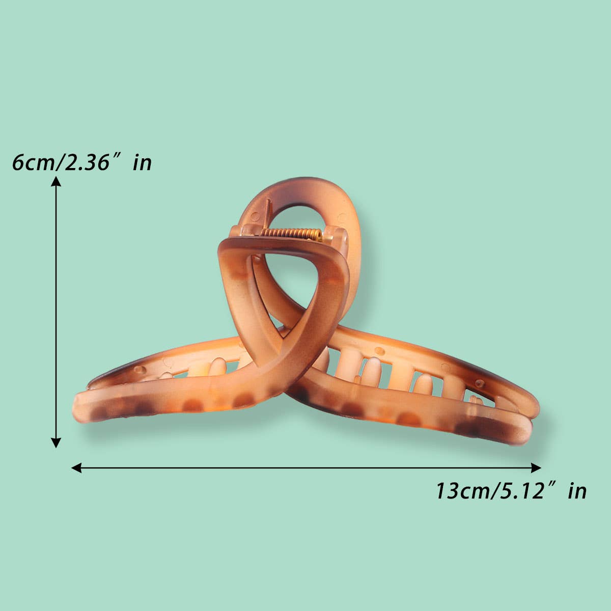 5.12"IN LARGE CROSS GRIP HAIR CLAW CLIP_CWAHA1050