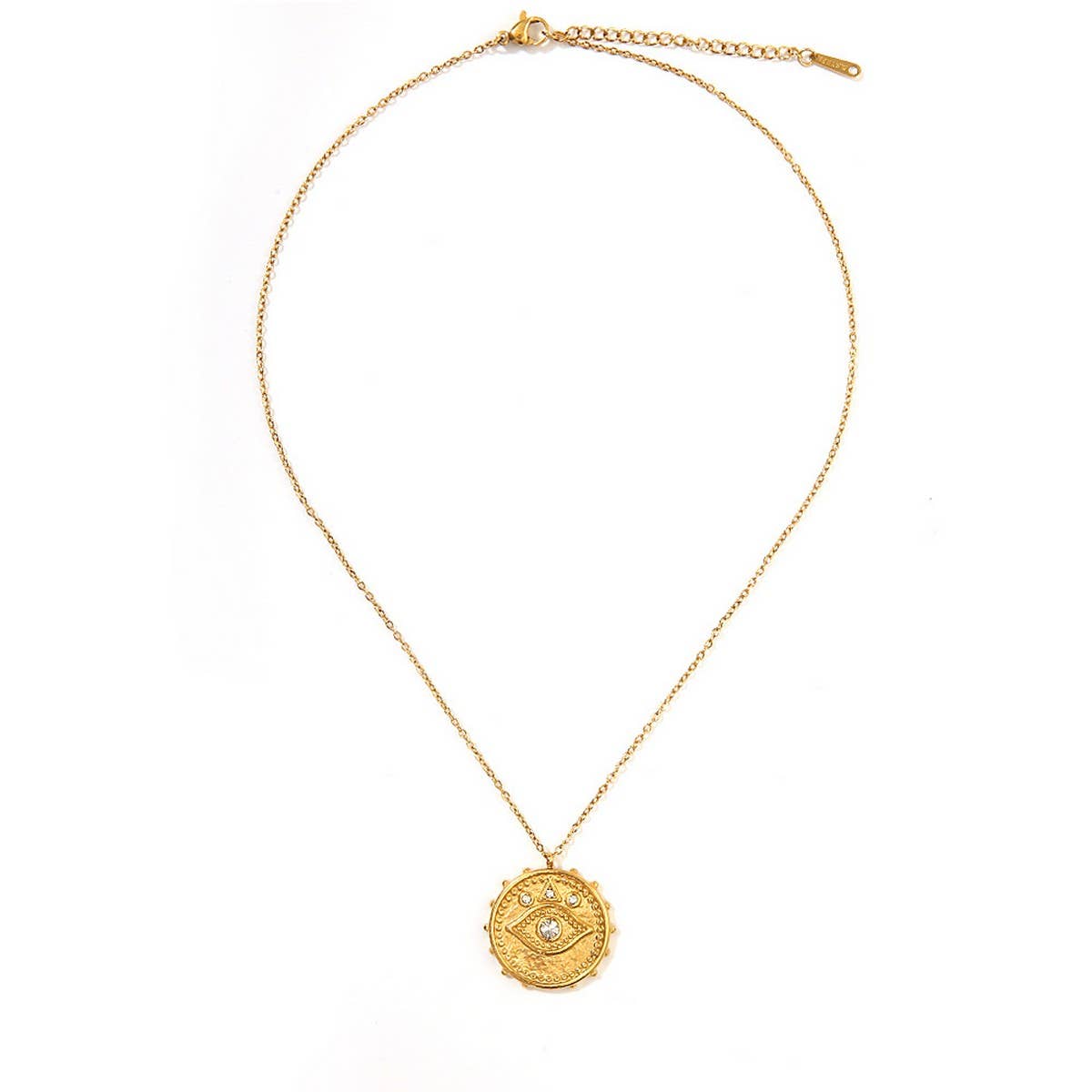 Classic Evil Eye Zircon Pendant Stainless Steel