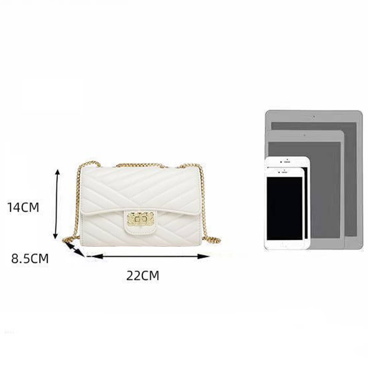 WOMENS SHOULDER BAGS ADJUSTABLE CHAIN STRAP_CUAB0180