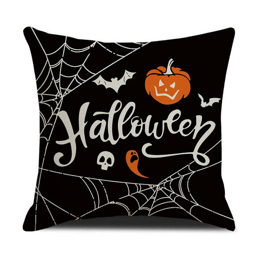 HALLOWEEN CARTOON FUNNY LINEN PILLOWCASE