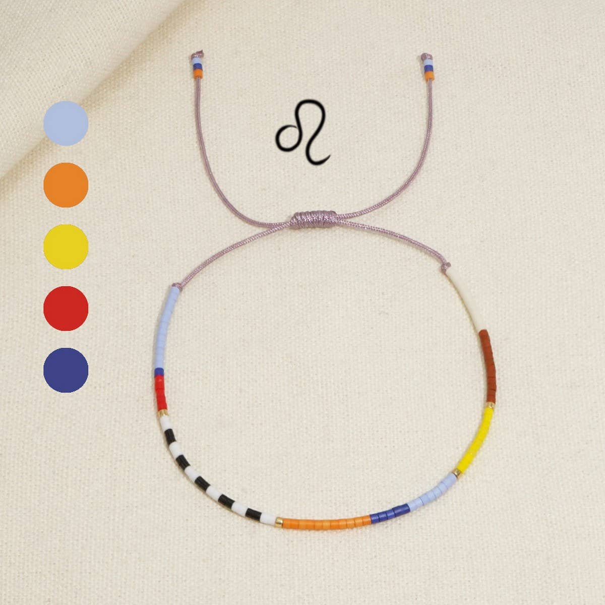 ZODIAC HAND-WOVEN BEADED BRACELET_CWMM3856