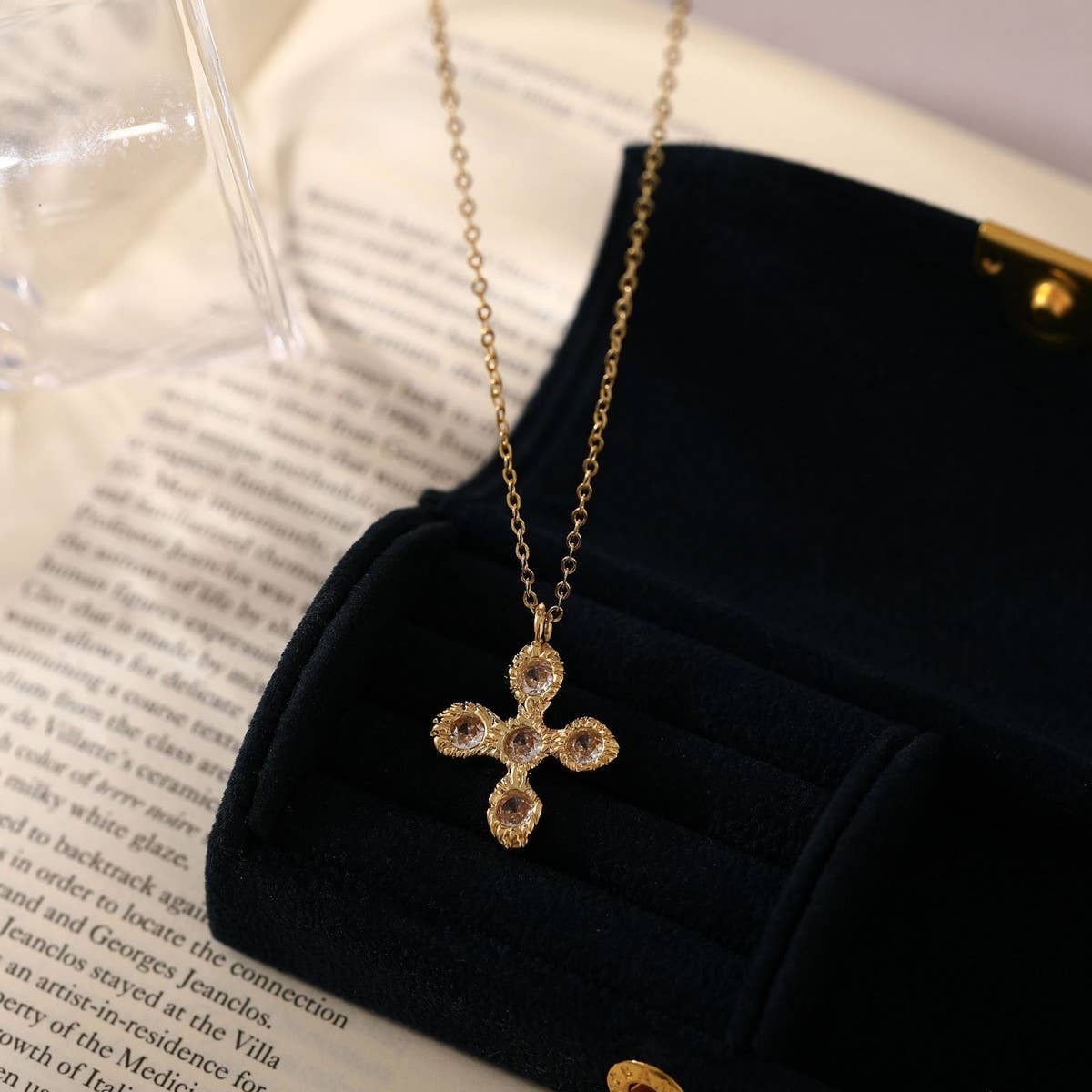 Halloween Creative Cross Pendant Necklace