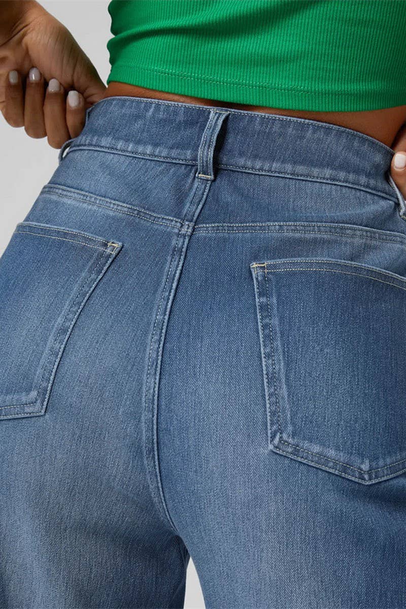 CWJP0586_HIGH WAIST STRAIGHT LEG WIDE LEG JEANS