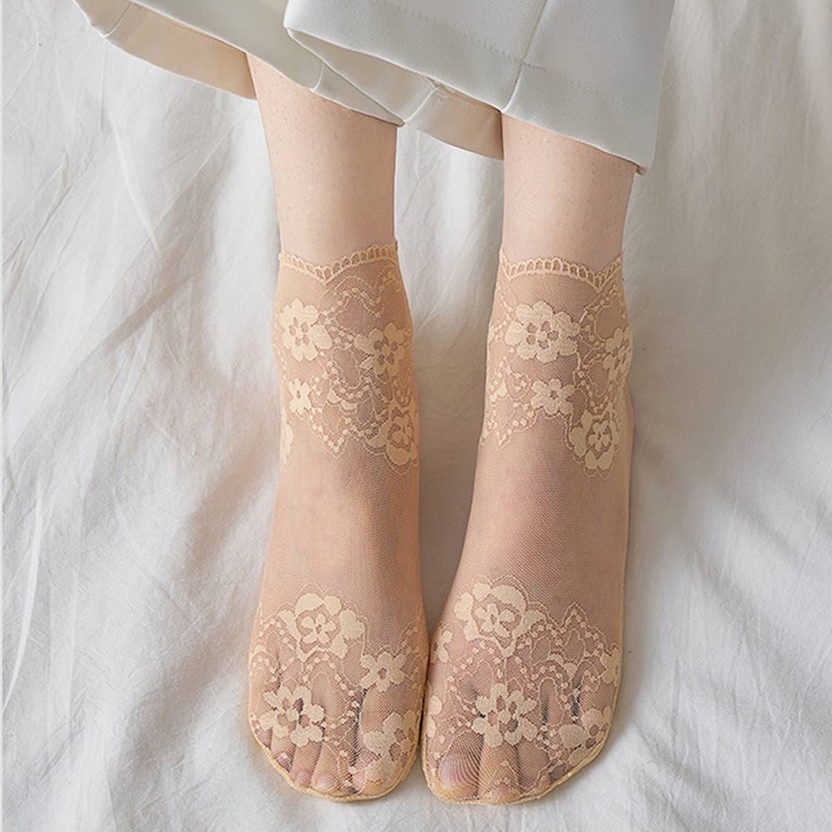 THIN SHORT SOCKS FOR SUMMER MESH LACE SOCKS