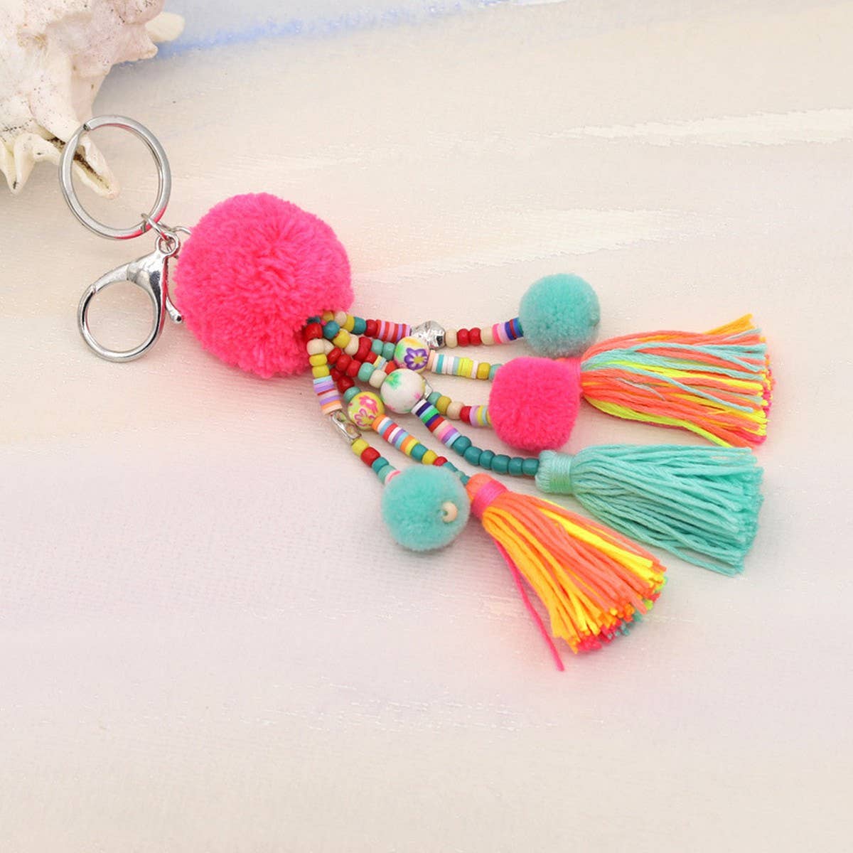 BOHEMIAN TASSEL WOMEN'S BAG PENDANT KEYCHAIN_CWMM3560