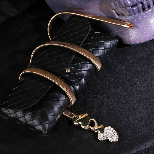 Heart-Shaped Waist Chain with Zircon Stones