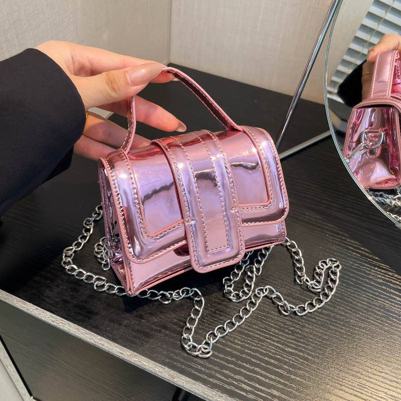 Candy-colored portable mini crossbody bag