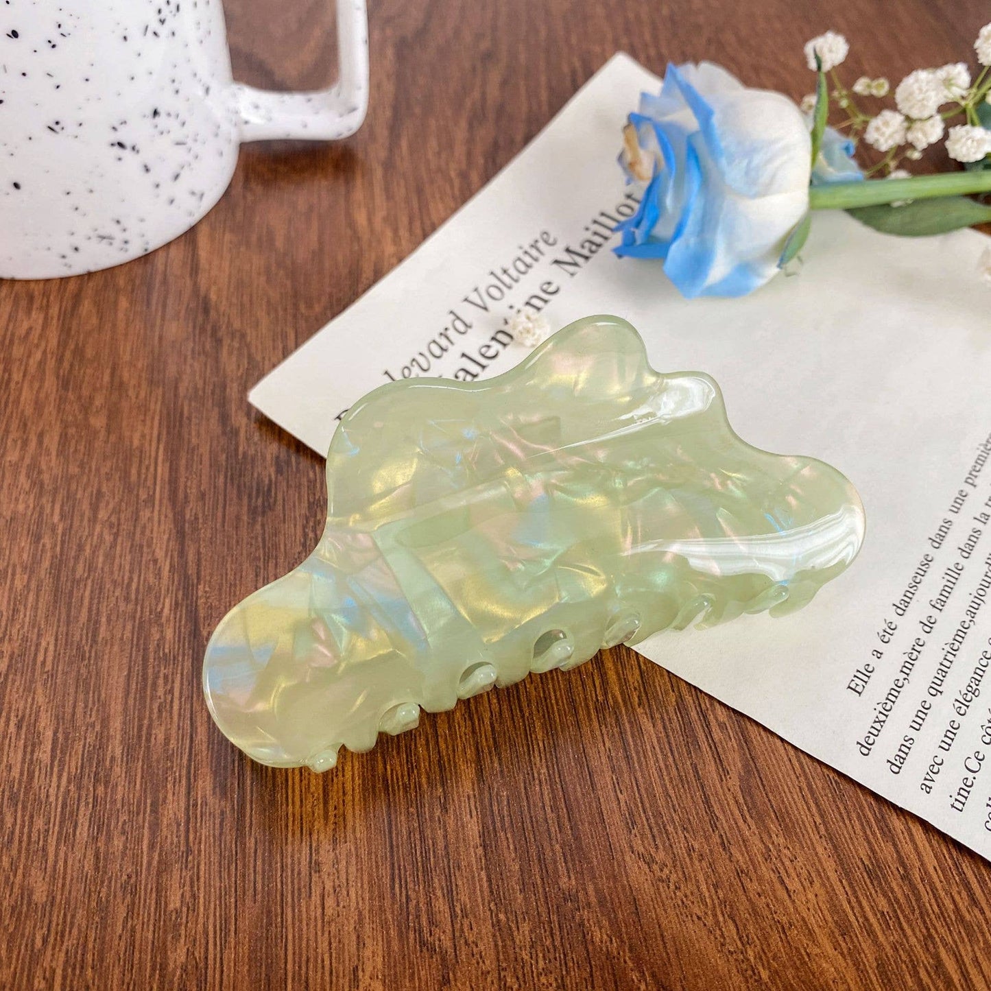 Iridescent Mermaid imitation acetic acid clip