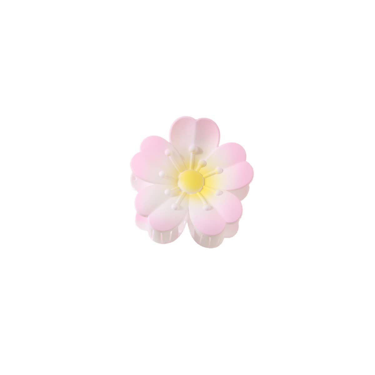 Flower Gradient Heart Petal Hair Claw Clips