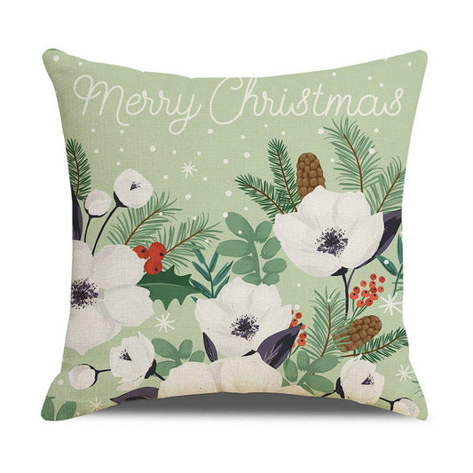 NEW GREEN SMALL FRESH PLANT FLOWER PILLOWCASE