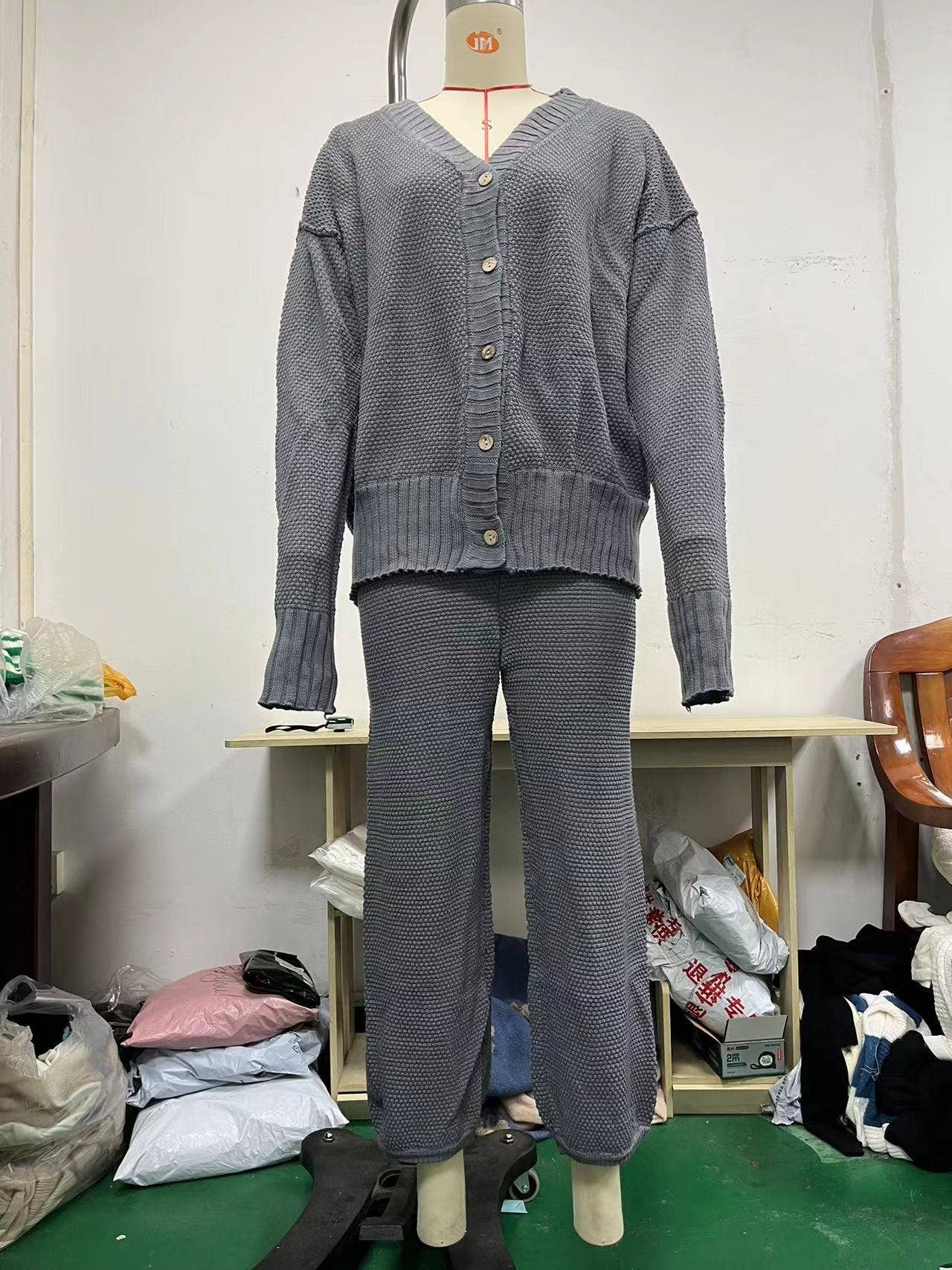 LOOSE CASUAL WIDE LEG SWEATSHIRT FASHION SUIT