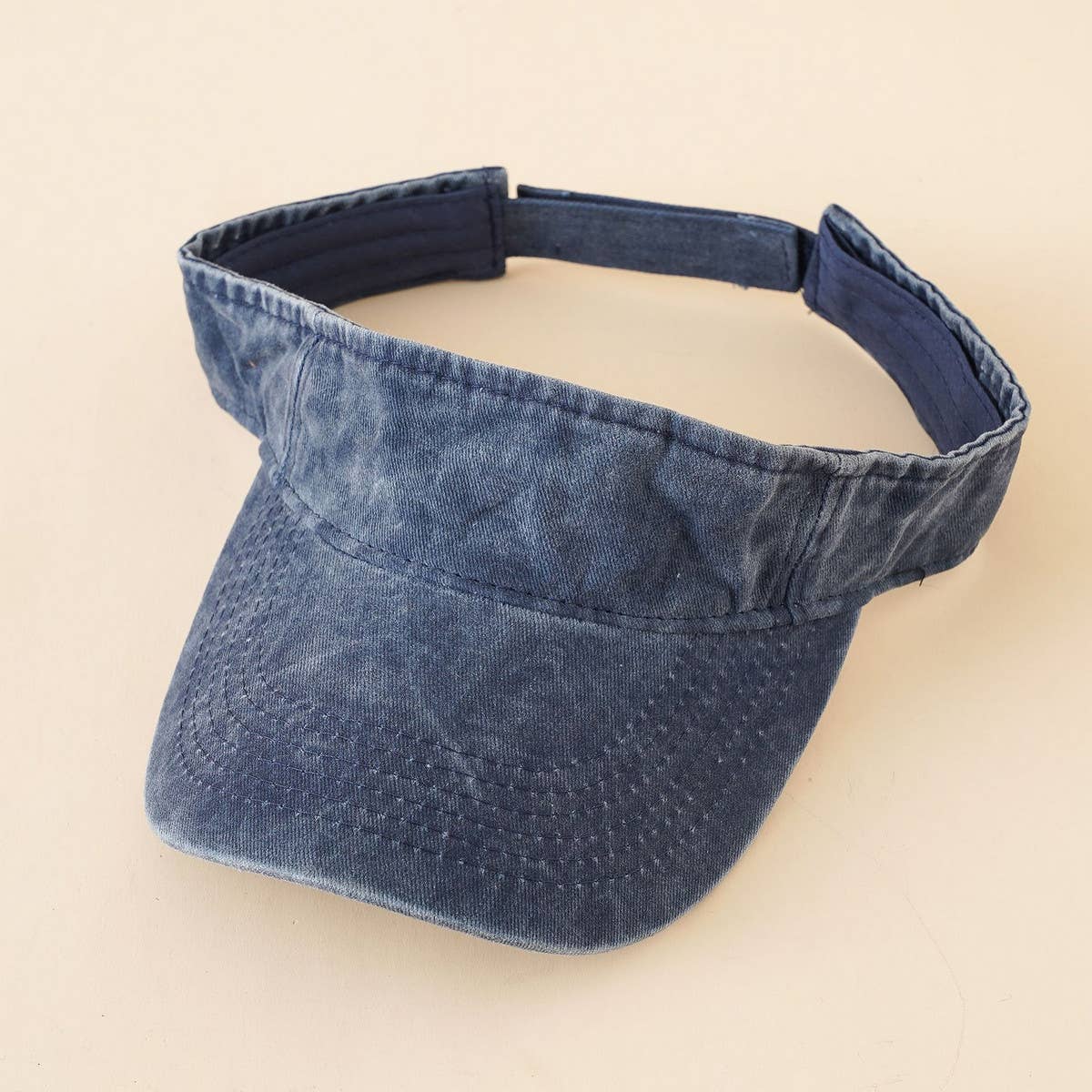 VINTAGE WASHED DENIM VISOR_CWAH1418